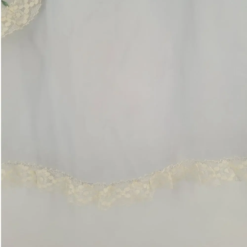 Vintage Blue‎ Hostess Apron 1950s Lace Trim Cottagecore Style Coquette Soft Gitl